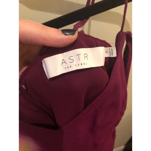 ASTR the Label Purple/Plum Cold Shoulder Cami Dress - Picture 7 of 7